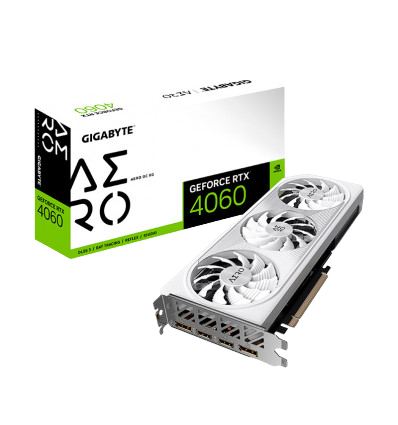 Gigabyte RTX 4060 Aero OC 8GB DLSS3 - Tarjeta gráfica
